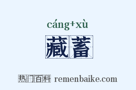 藏蓄是什么意思的图片